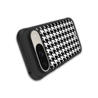 houndstooth classic back phone cover | glass case for google pixel 9
