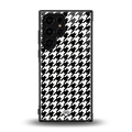 houndstooth classic back phone cover | glass case for samsung galaxy s23 ultra