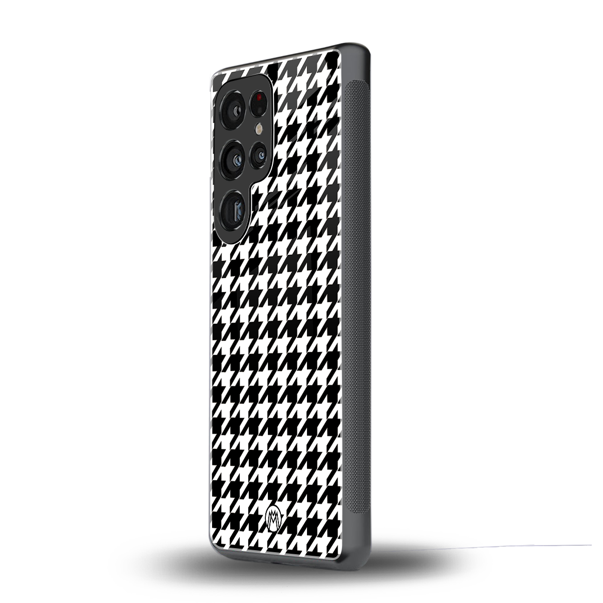 houndstooth classic back phone cover | glass case for samsung galaxy s25 ultra