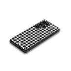 houndstooth classic back phone cover | glass case for samsung galaxy s25 ultra