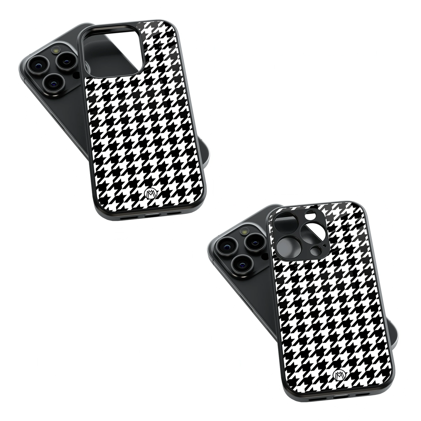 Trendy Glass Back Mobile Case for iPhone, Samsung, Redmi, OnePlus, Google Pixel, Motorola