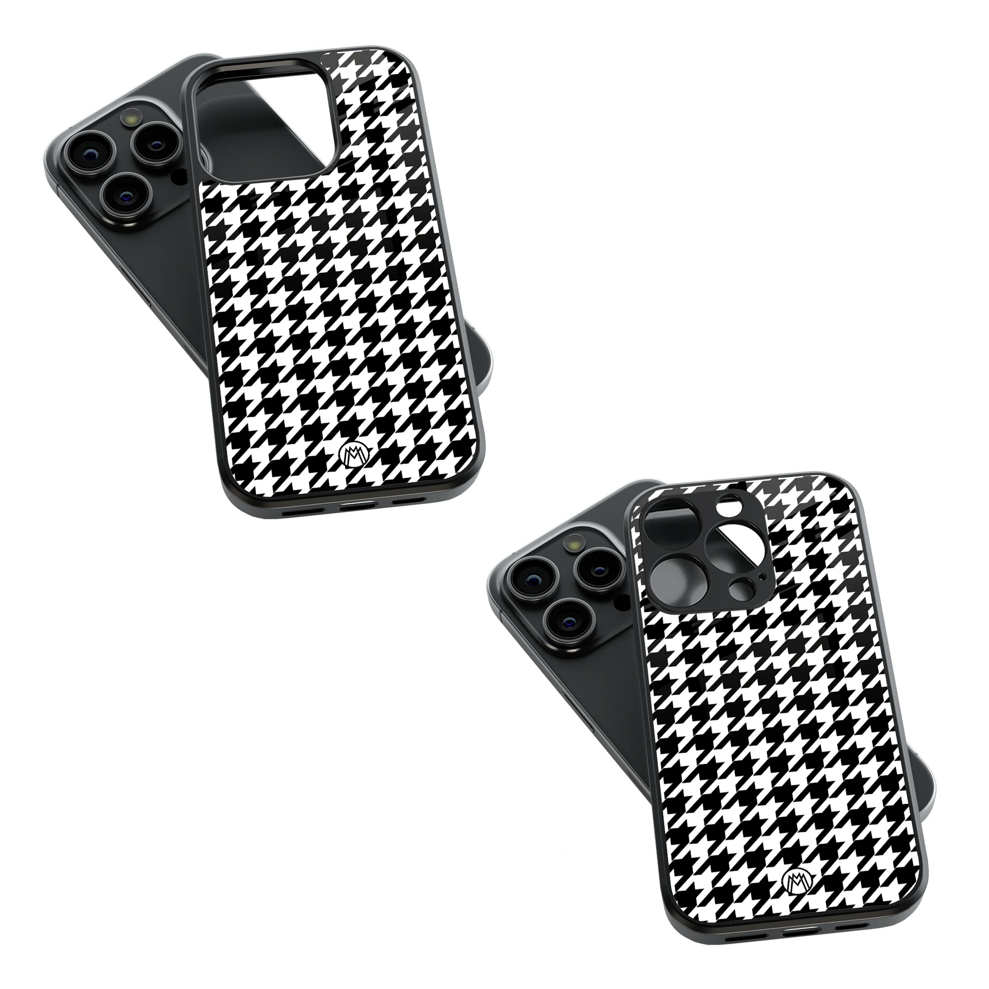 Trendy Glass Back Mobile Case for iPhone, Samsung, Redmi, OnePlus, Google Pixel, Motorola