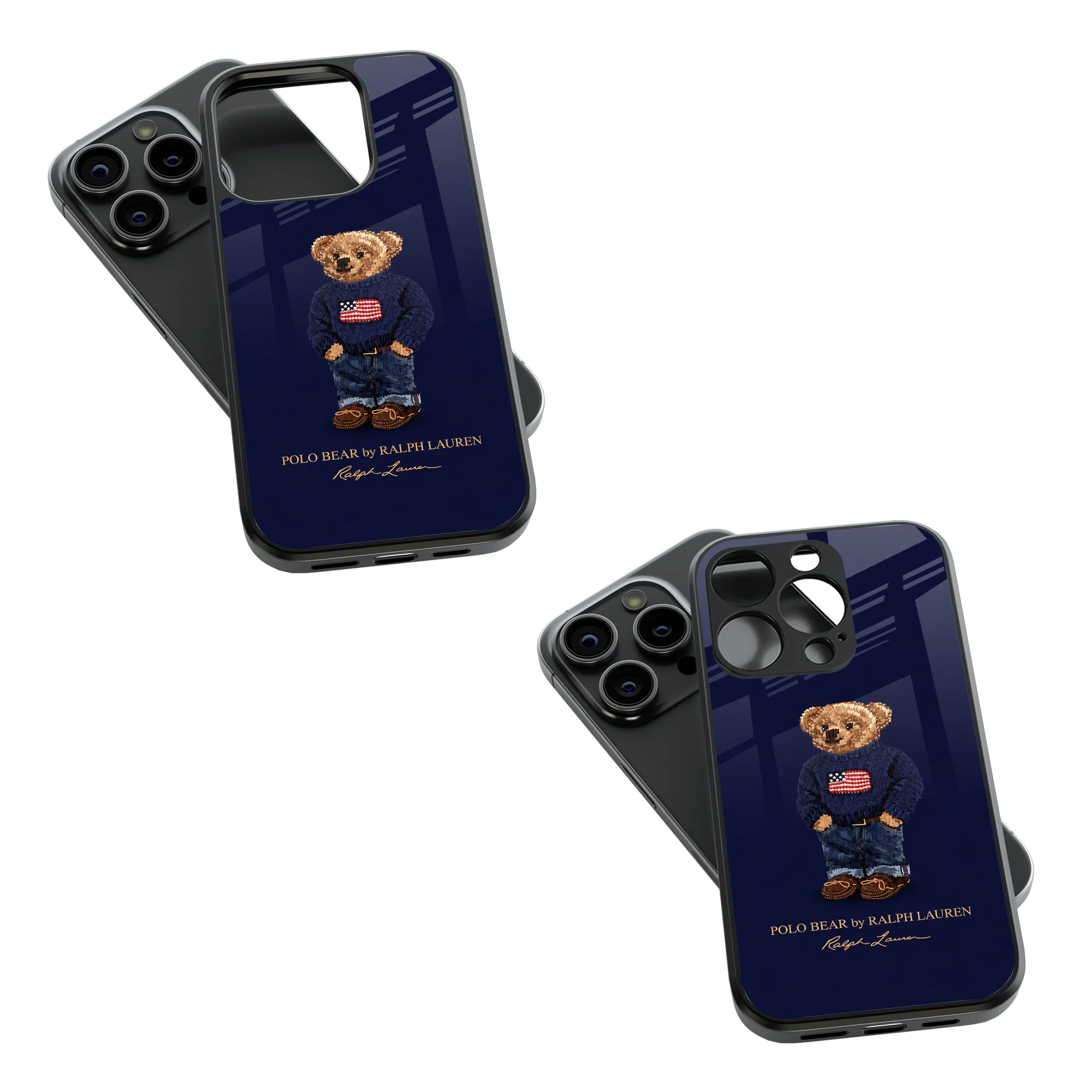 Trendy Glass Back Mobile Case for iPhone, Samsung, Redmi, OnePlus, Google Pixel, Motorola