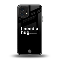 hug me black back phone cover | glass case for nothing phone 1
