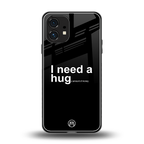 hug me black back phone cover | glass case for nothing phone 1
