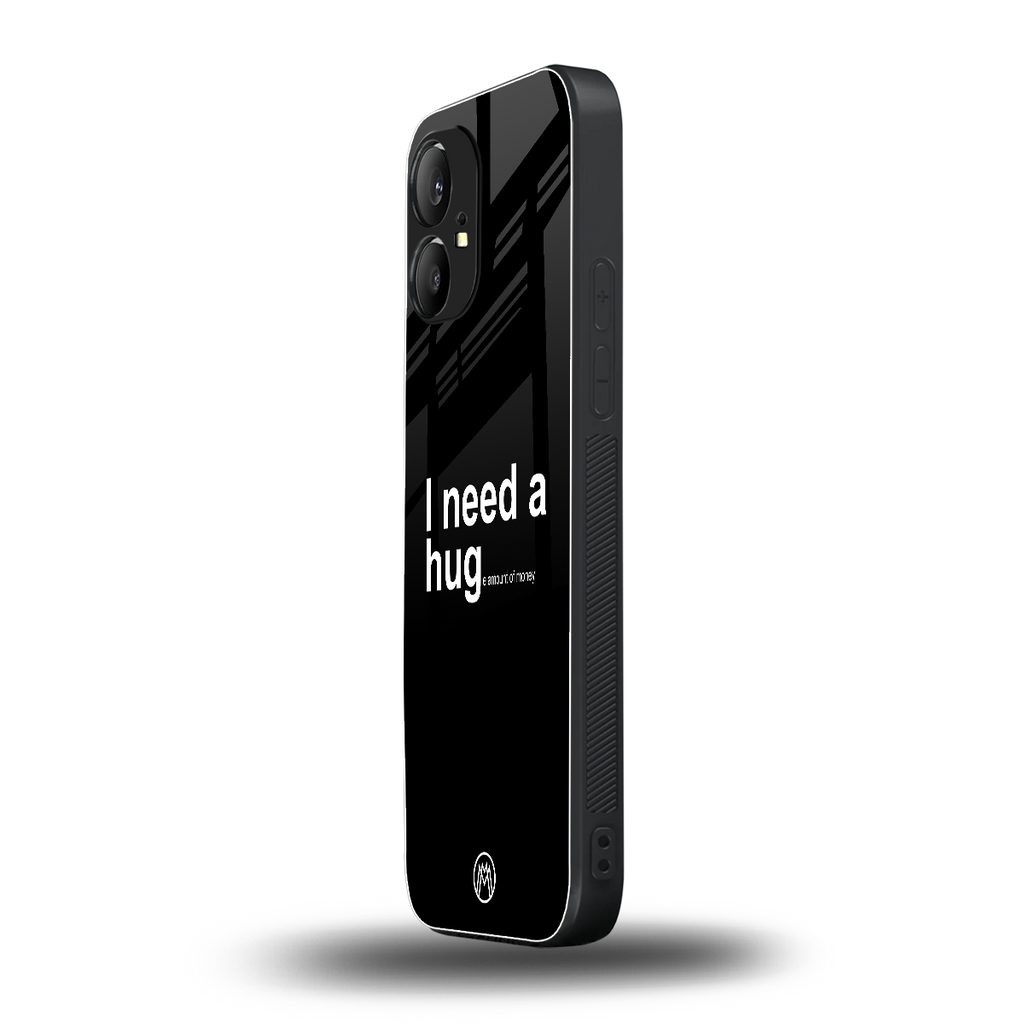 hug me black back phone cover | glass case for nothing phone 1
