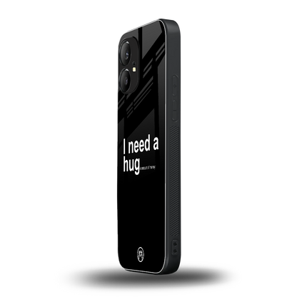 hug me black back phone cover | glass case for nothing phone 1