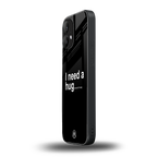 hug me black back phone cover | glass case for nothing phone 2