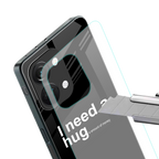 hug me black back phone cover | glass case for oneplus nord 3