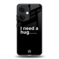 hug me black back phone cover | glass case for oneplus nord ce 3