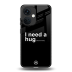 hug me black back phone cover | glass case for oneplus nord ce 3