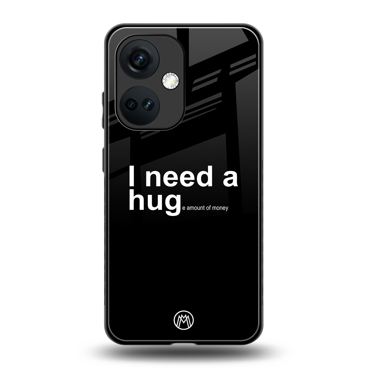 hug me black back phone cover | glass case for oneplus nord ce 3
