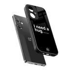 hug me black back phone cover | glass case for oneplus nord ce 3