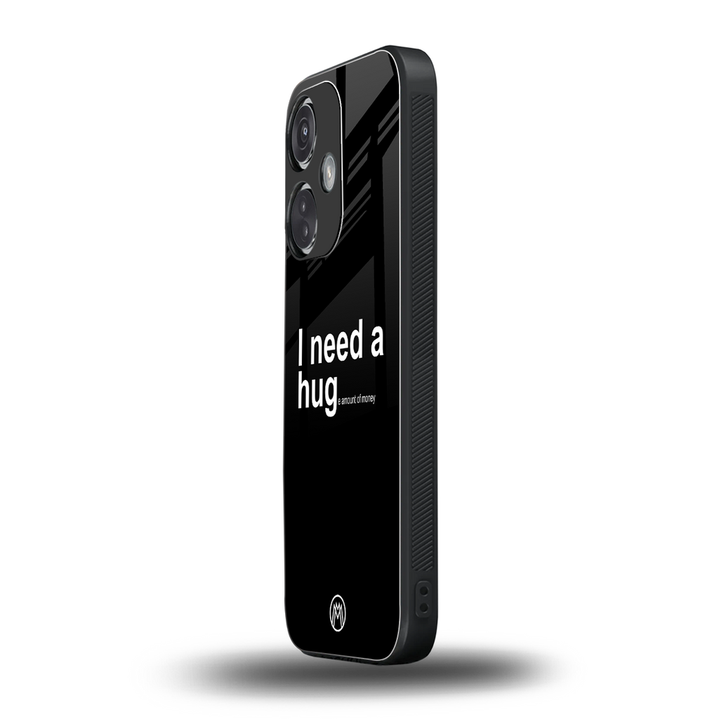 hug me black back phone cover | glass case for oneplus nord ce 3