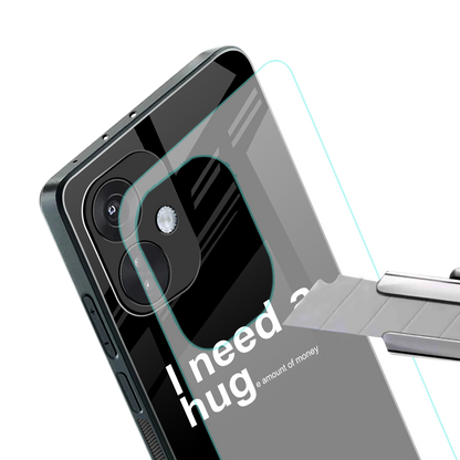 hug me black back phone cover | glass case for oneplus nord ce 3