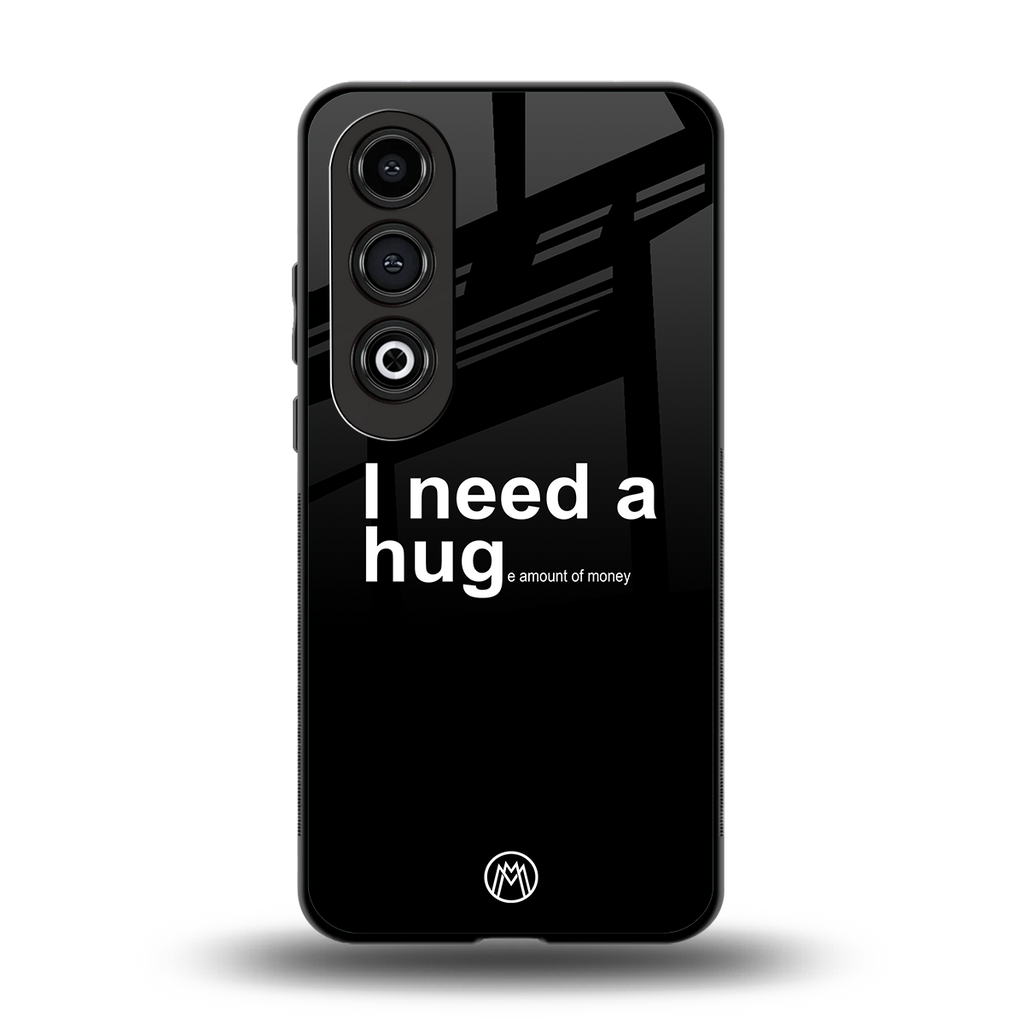 hug me black back phone cover | glass case for oneplus nord ce 4