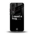 hug me black back phone cover | glass case for oneplus nord ce 4
