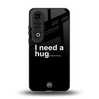 hug me black back phone cover | glass case for oneplus nord ce 4