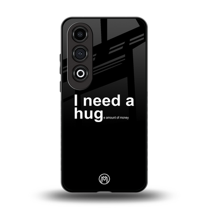 hug me black back phone cover | glass case for oneplus nord ce 4