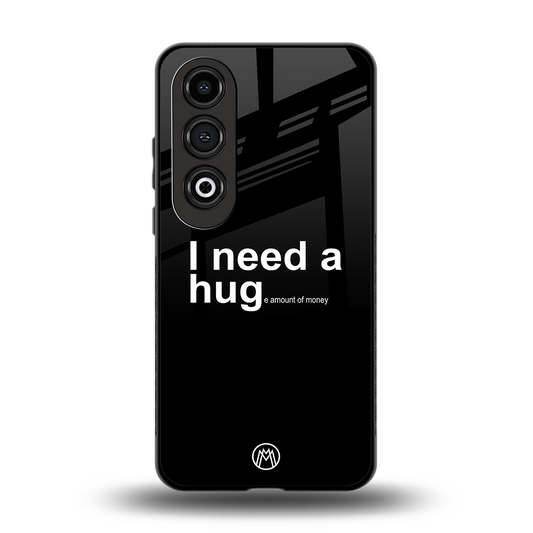 hug me black back phone cover | glass case for oneplus nord ce 4