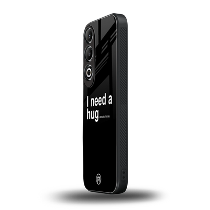 hug me black back phone cover | glass case for oneplus nord ce 4