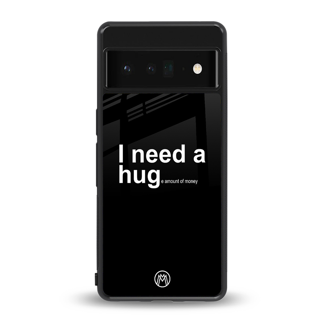 hug me black back phone cover | glass case for google pixel 6 pro