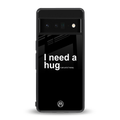 hug me black back phone cover | glass case for google pixel 6 pro