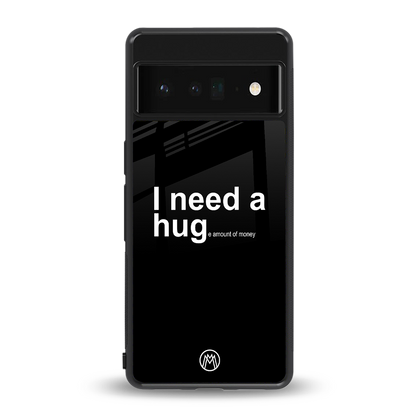 hug me black back phone cover | glass case for google pixel 6 pro