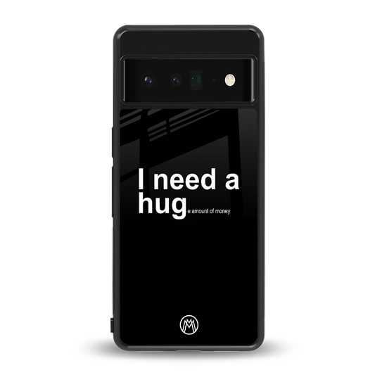hug me black back phone cover | glass case for google pixel 6 pro
