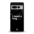 hug me black back phone cover | glass case for google pixel 7 pro
