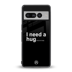 hug me black back phone cover | glass case for google pixel 7 pro