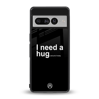 hug me black back phone cover | glass case for google pixel 7 pro