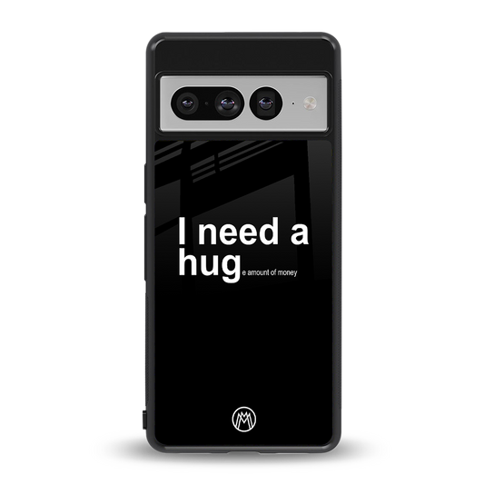 hug me black back phone cover | glass case for google pixel 7 pro