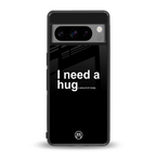 hug me black back phone cover | glass case for google pixel 8 pro
