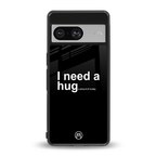 hug me black back phone cover | glass case for Google Pixel 8