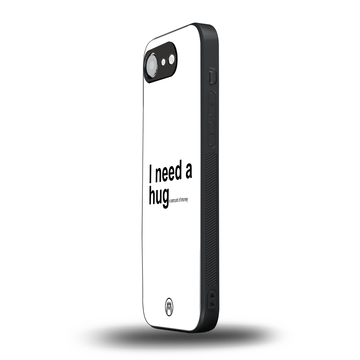 hug me white back phone cover | glass case for iphone 16e