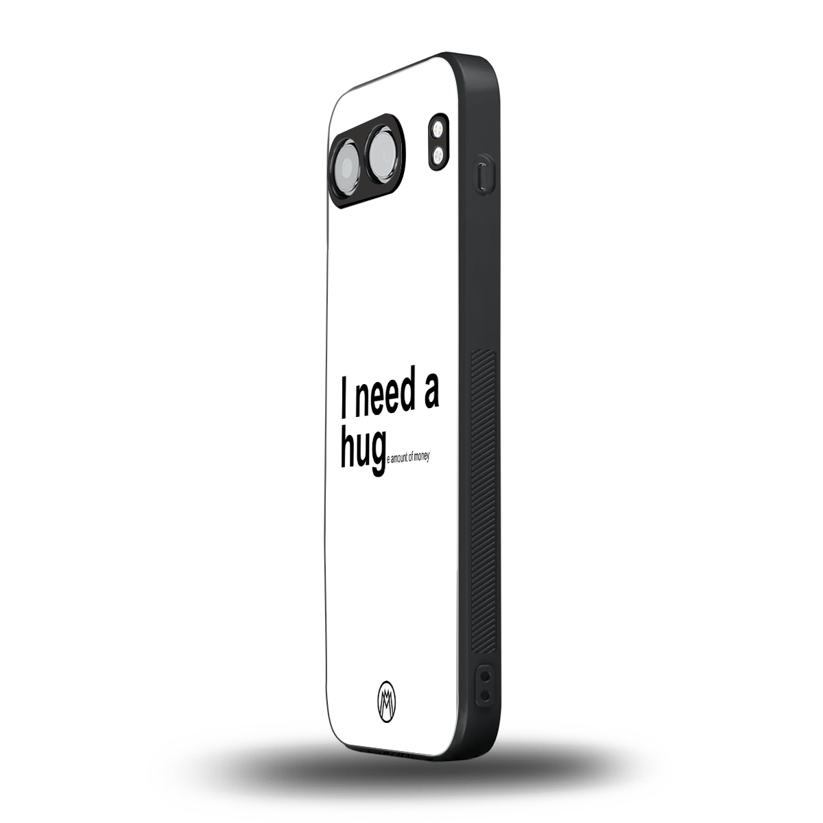 hug me white back phone cover | glass case for oneplus nord 4