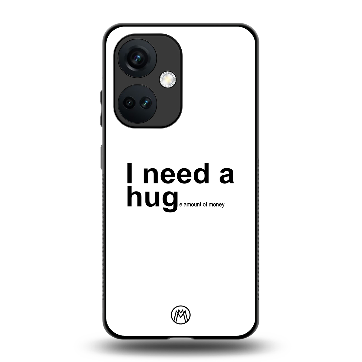 hug me white back phone cover | glass case for oneplus nord ce 3