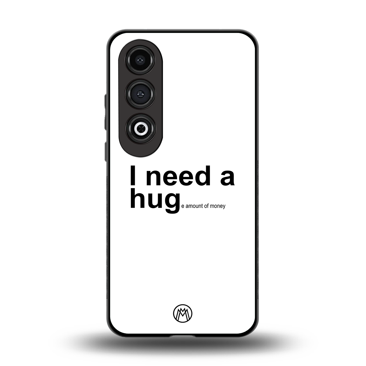 hug me white back phone cover | glass case for oneplus nord ce 4