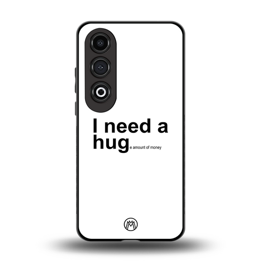 hug me white back phone cover | glass case for oneplus nord ce 4