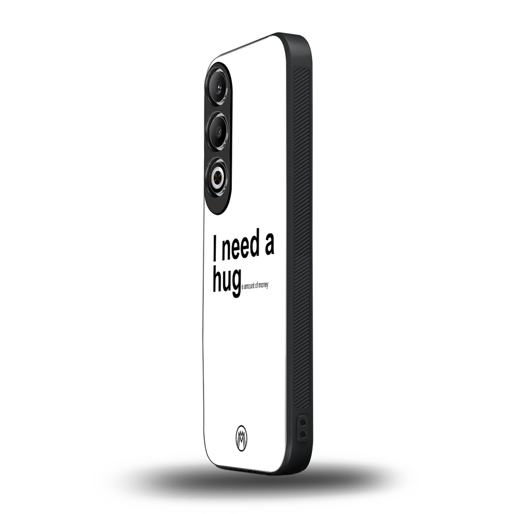 hug me white back phone cover | glass case for oneplus nord ce 4