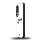 hug me white back phone cover | glass case for oneplus nord ce 4