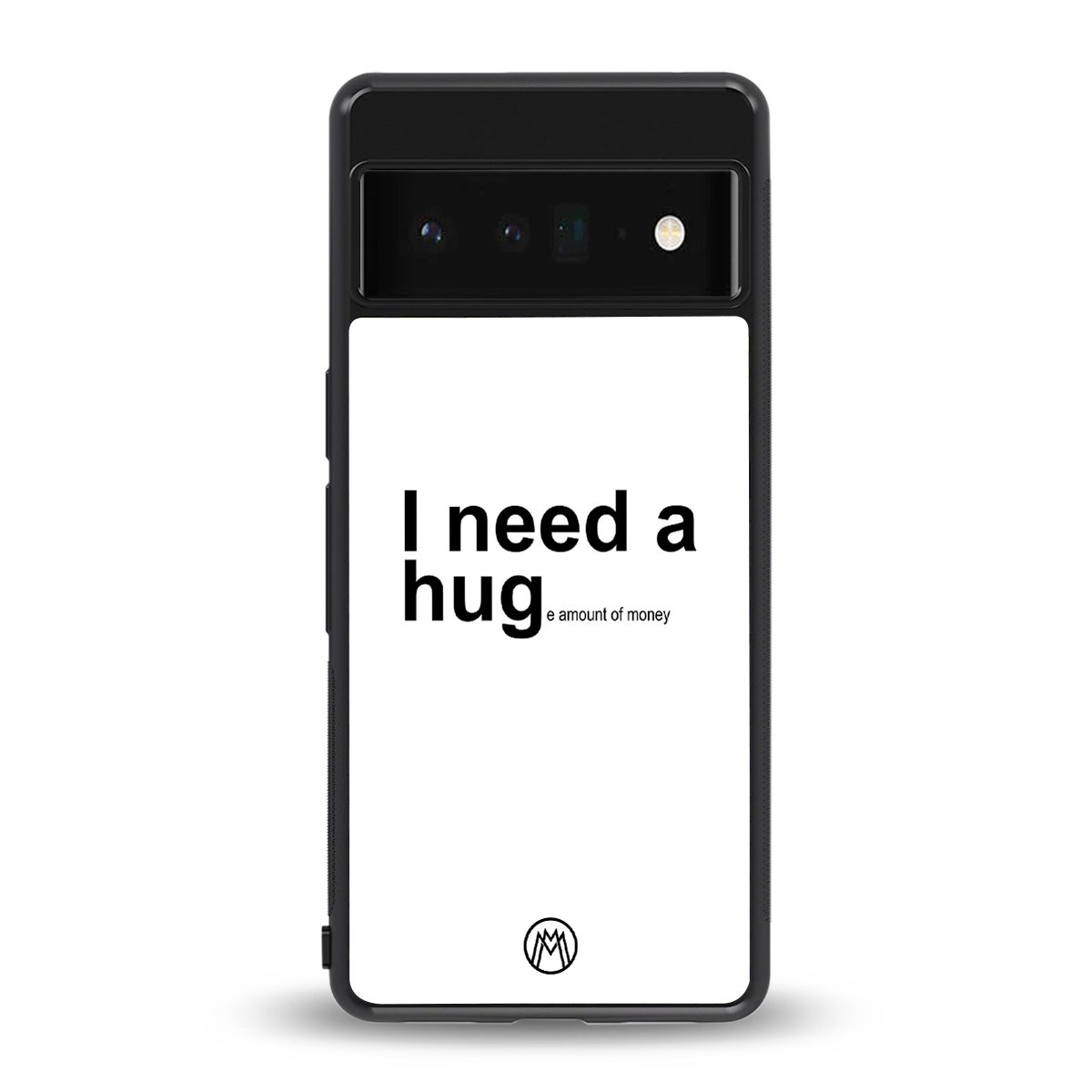 hug me white back phone cover | glass case for google pixel 6 pro