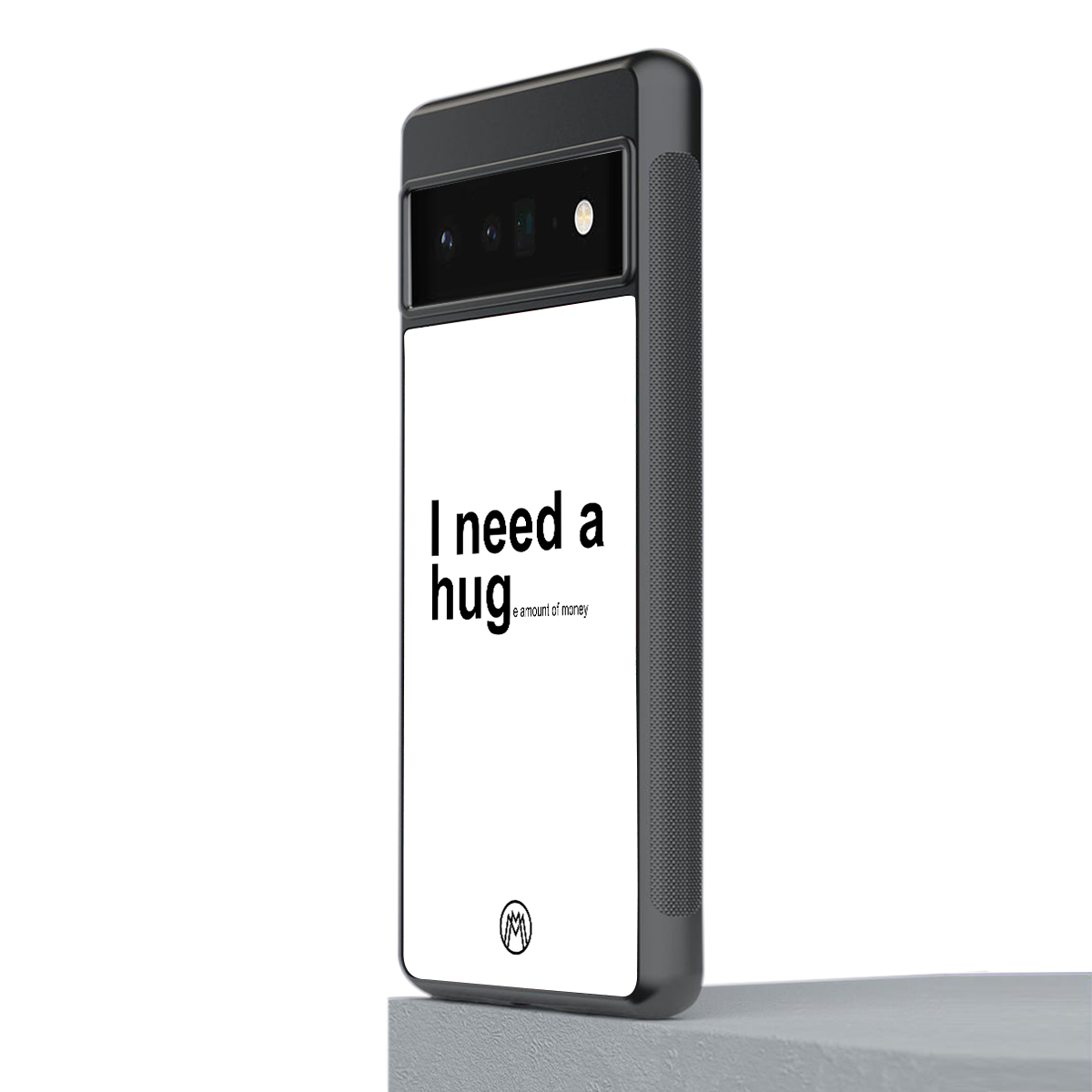 hug me white back phone cover | glass case for google pixel 6 pro