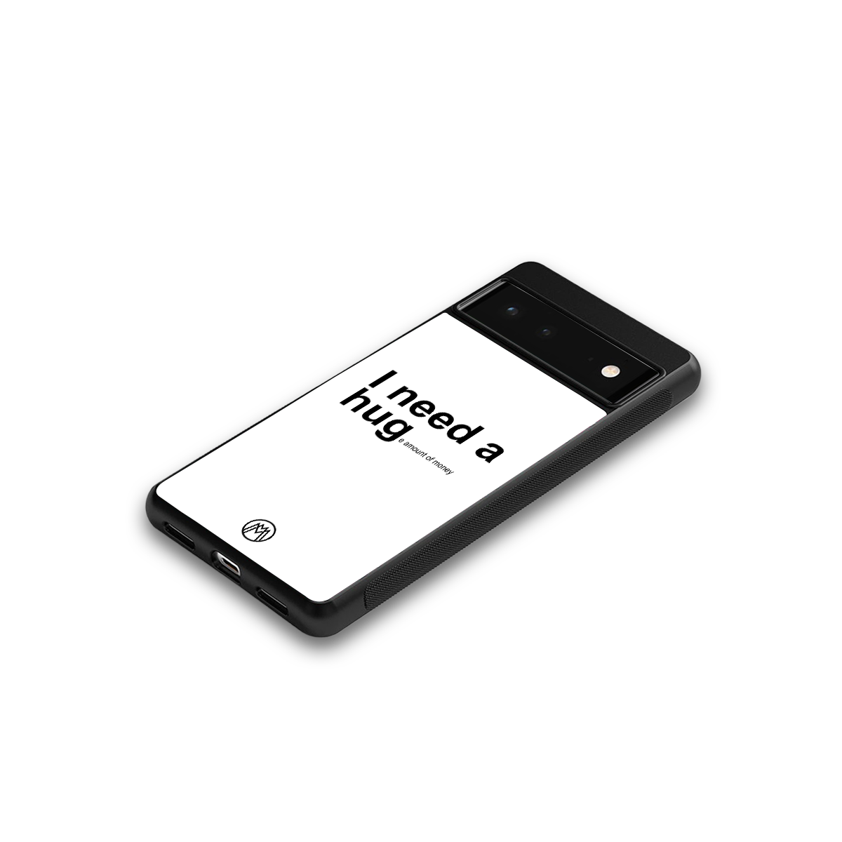 hug me white back phone cover | glass case for Google Pixel 6A