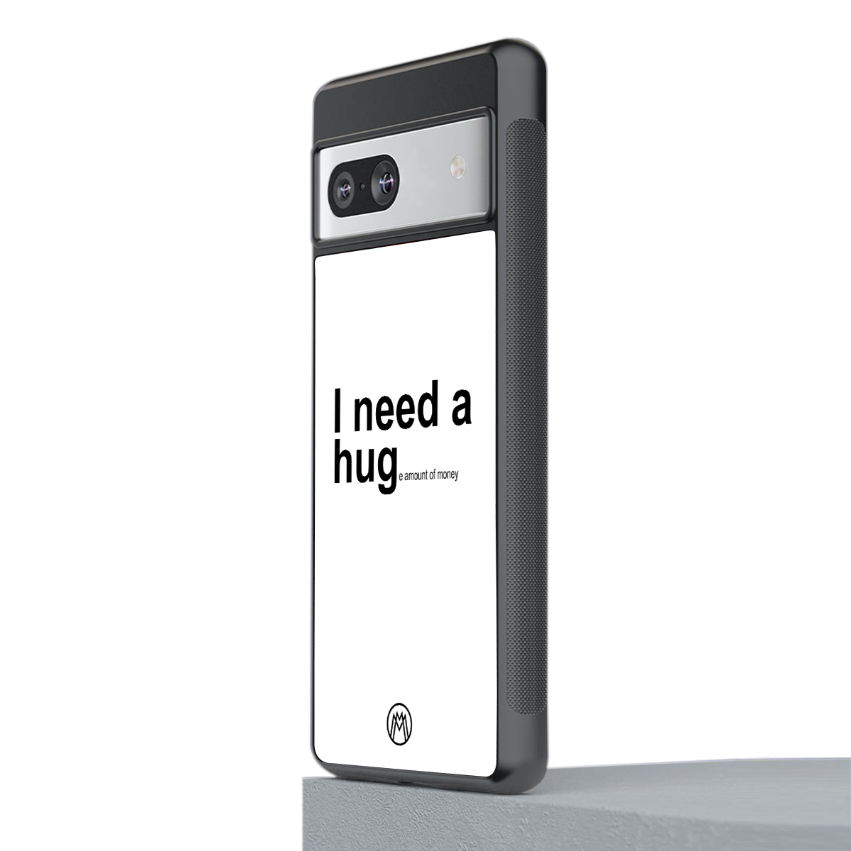 hug me white back phone cover | glass case for Google Pixel 7