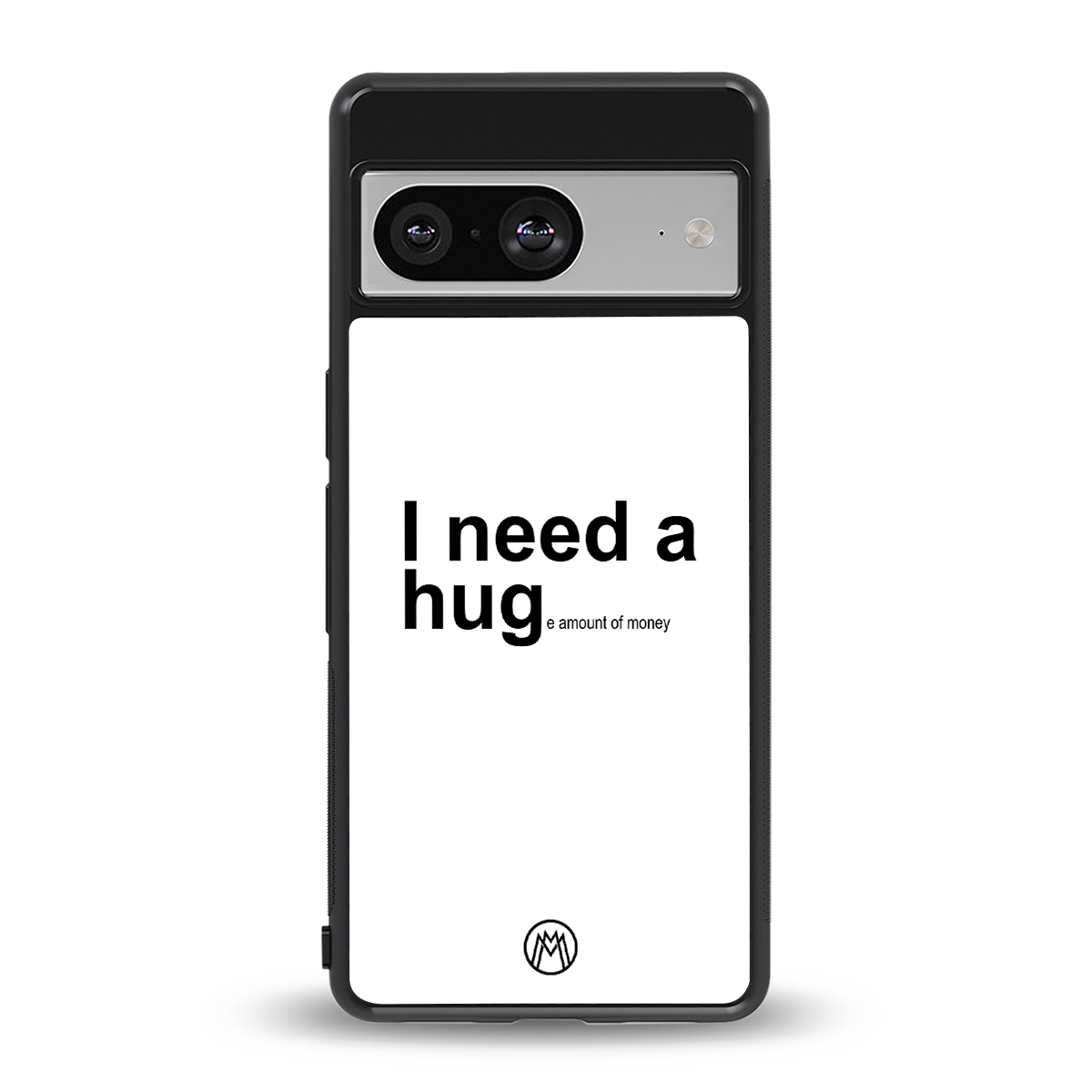 hug me white back phone cover | glass case for Google Pixel 8