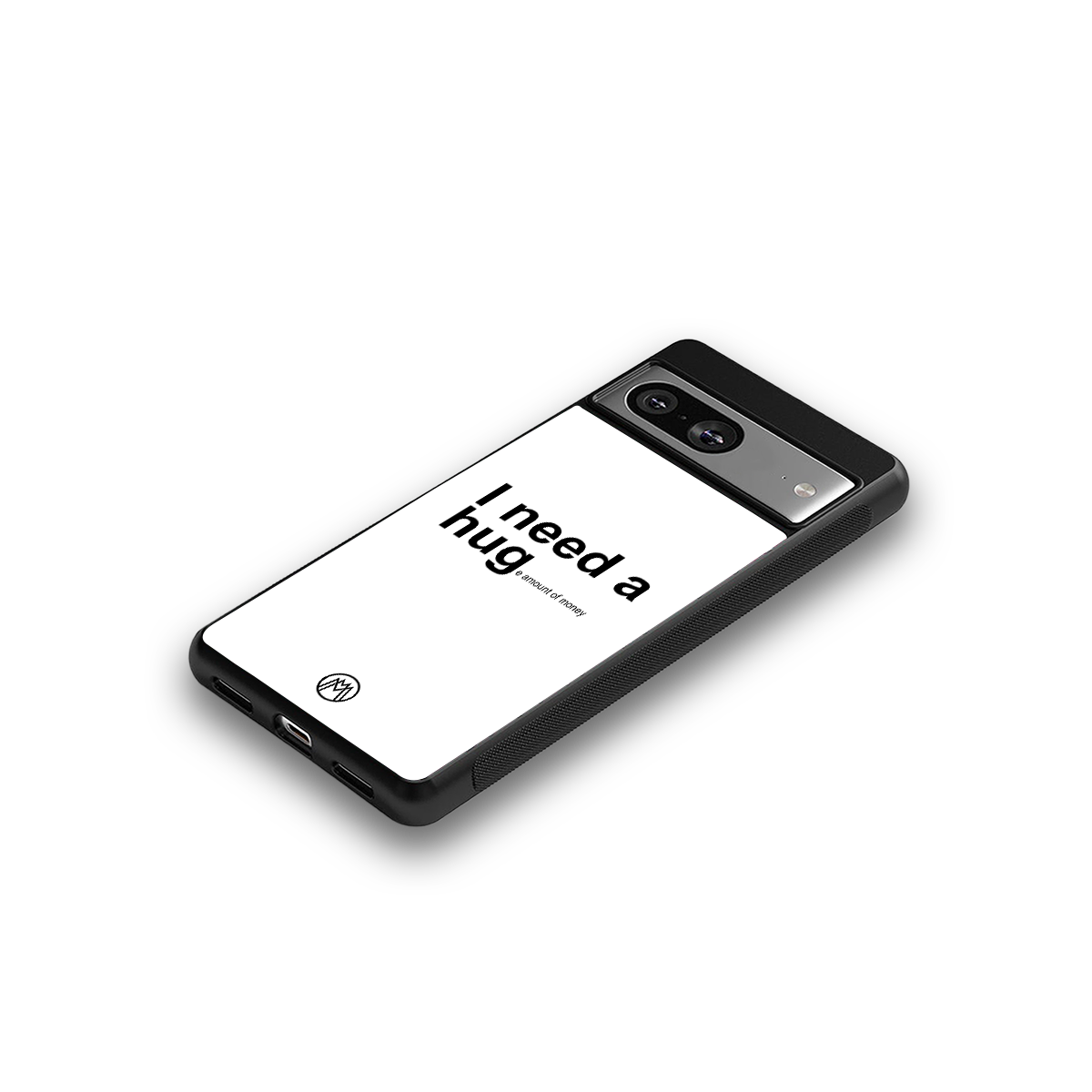 hug me white back phone cover | glass case for Google Pixel 8