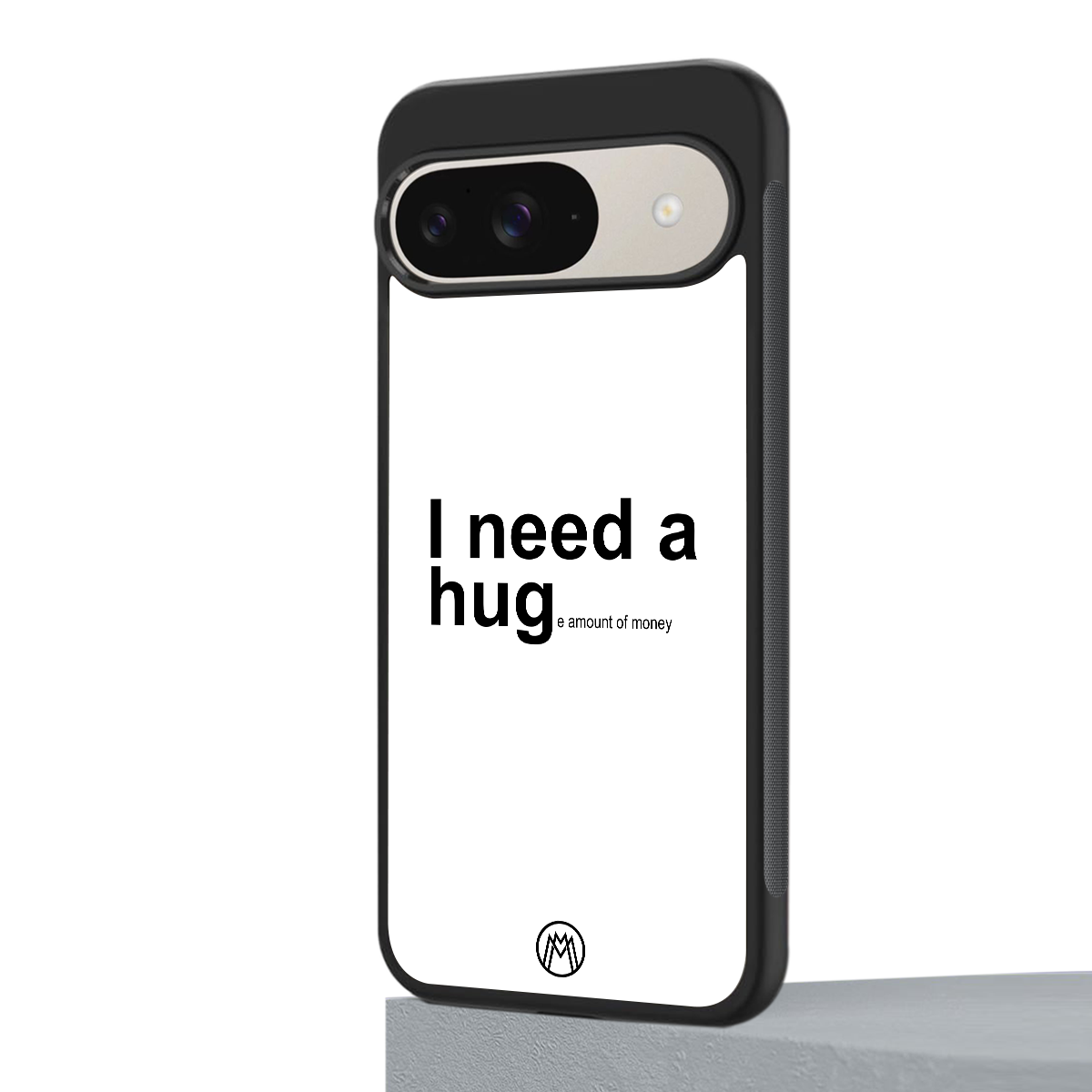 hug me white back phone cover | glass case for google pixel 9
