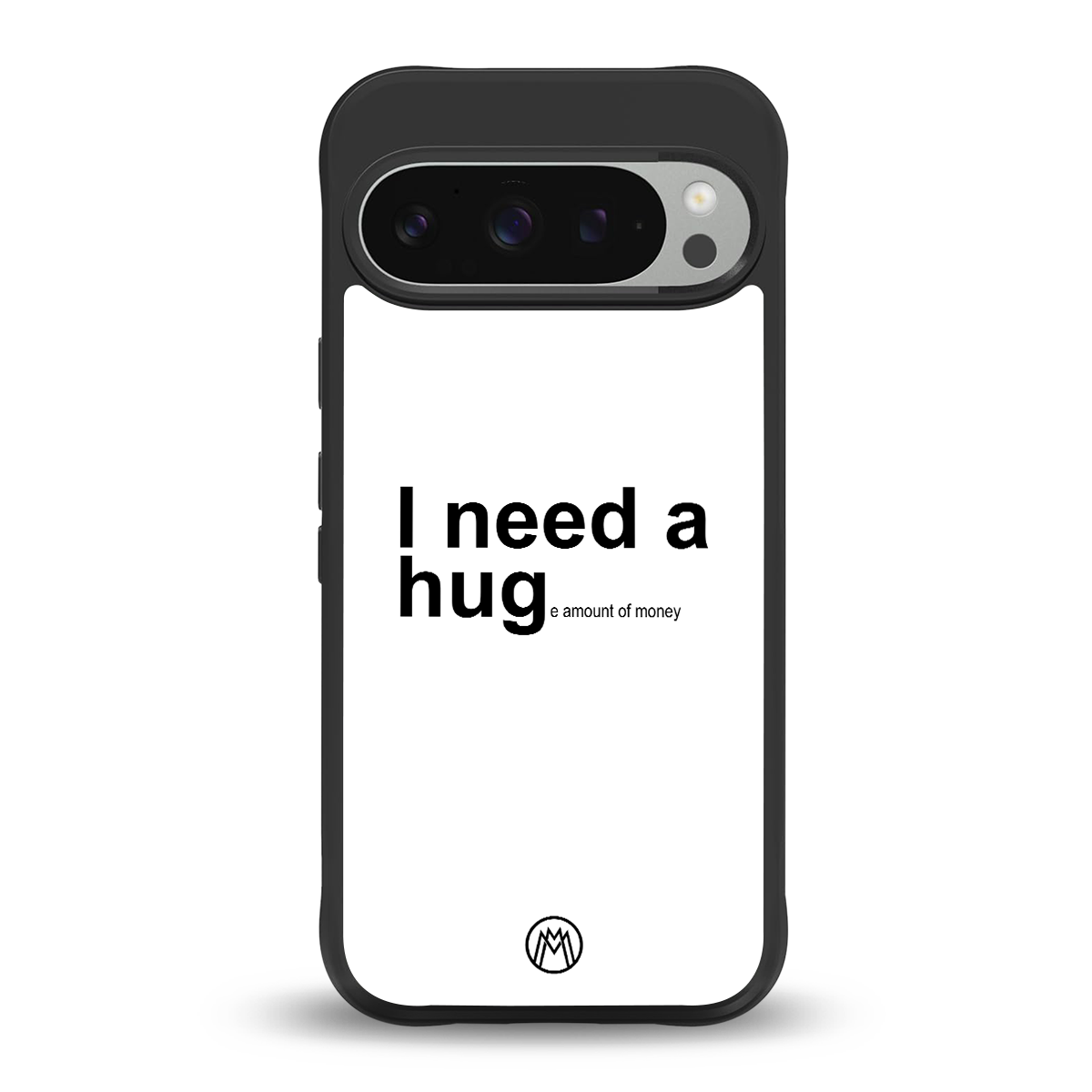 hug me white back phone cover | glass case for google pixel 9 pro xl